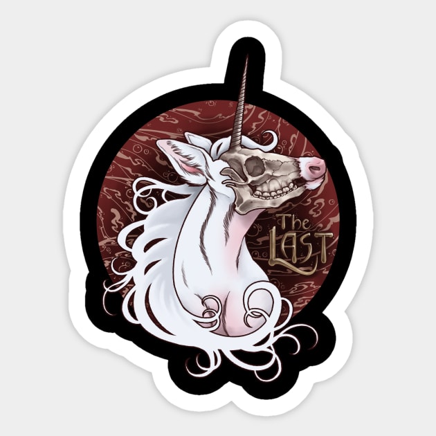 The Last Unicorn Sticker by Felix Quinlan